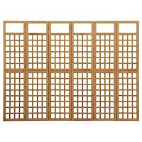 Kamerscherm/trellis met 6 panelen 242,5x180 cm vurenhout - thumbnail