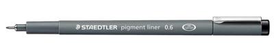Fineliner Staedtler Pigment 308 zwart 0.6mm