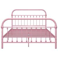 Bedframe metaal roze 120x200 cm - thumbnail