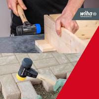 Wiha 44008 44008 Kunststof hamer Middelhard, Middelzacht, Zeer hard 2371 280 mm 1 stuk(s) - thumbnail