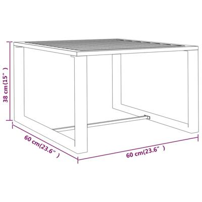 9-delige Loungeset met kussens aluminium antracietkleurig