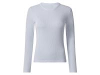 esmara Geribd dames shirt (Blauw, L (44/46)) - thumbnail