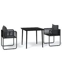 3-delige Tuinset zwart - thumbnail