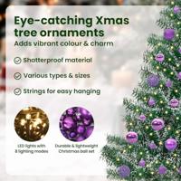 VidaXL Kunstmatige kerstboom sneeuw gevlochten met led licht 150 cm - thumbnail