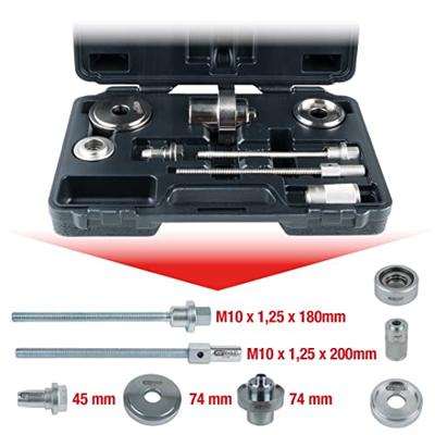KS Tools NEW-55005 Silentlager-gereedschapsset, VAG voorasconsole, 8-delig