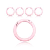 Set van 5 Boho Karabijnhaken - Roze - thumbnail