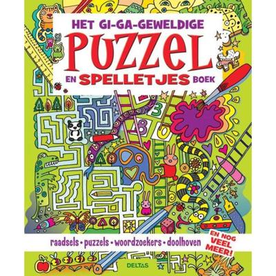 Het gi-ga-geweldige puzzel- en spelletjesboek