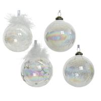 Kerstbal glas d8 cm helder a4 kerst Decoris - Decoris - thumbnail
