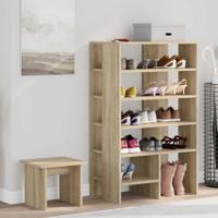 Schoenenkast met plank 2 pcs Sonoma Eiken Bewerkt hout - thumbnail