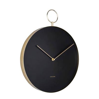 Karlsson Wandklok Hook 34 cm - Zwart