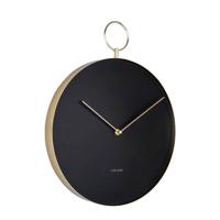 Karlsson Wandklok Hook 34 cm - Zwart - thumbnail