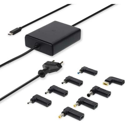 Nedis Notebook-Adapter | GaN | 100 W | 5 / 9 / 12 / 15 / 20 V DC | 3.0 / 5.0 A | Gebruikt voor: Notebook / Smartphone / Tablet | Euro / Type-C (CEE