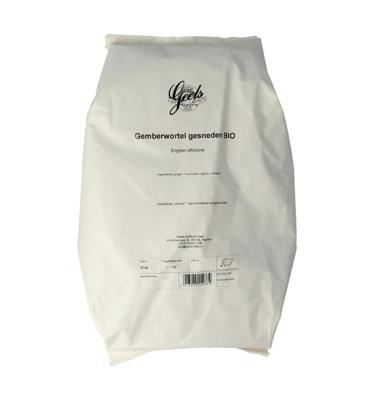 Geels Gemberwortel gesneden bio 1 Kilogram