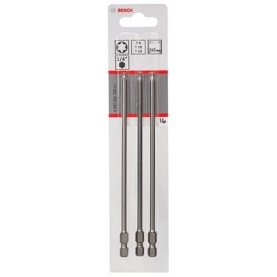 Bosch Accessoires 3-delige bitset Extra Hard T8; T10; T15; 152 mm 3st - 2607001763 - thumbnail