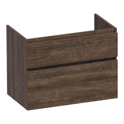 Brauer Delight - Onderkast - 80 cm - met 2 Softclose Lades Greeploos en 1 Sifon Uitsparing - Grove