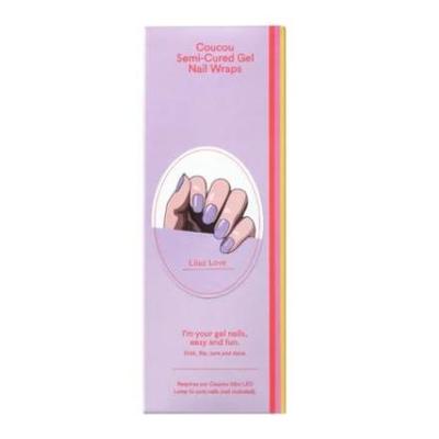 The CouCou Club Coucou Gel Nail Wraps Lilac Love 1Stuks