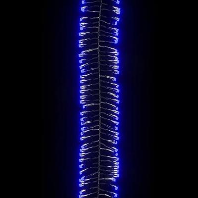 VidaXL Lichtslinger cluster met 400 led&apos;s blauw 7,4 m pvc