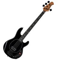 Sterling by Music Man DarkRay EB Black elektrische basgitaar met deluxe gigbag - thumbnail