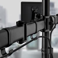 Techly Desk Stand for 2 Monitor 13-27 with Base h.400m ICA-LCD 3410 27 Vrijstaand Zwart - thumbnail