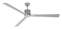 CasaFan ECO NEO III 152 BN-WE/LG WiFi Flügel Weiß/Lichtgrau Plafondventilator 27 W (Ø x h) 152 cm x 360 mm Chroom (geborsteld) Met afstandsbediening, Timer, - thumbnail