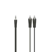 Hama AUDIOKABEL, 3,5-MM-JACK-STEKKER - 2 CINCH-STEKKER, STEREO, 1,5 M Audio kabel Zwart - thumbnail
