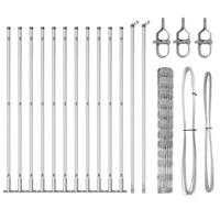 Weidehekwerk Zilver 25 x 1.2 m Gegalvaniseerd staal - thumbnail