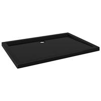 VidaXL Douchebak rechthoekig 80x110 cm abs zwart - thumbnail