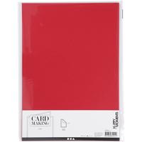 Creativ Company Karton, a4, vel 210x297 mm, 220 gr, rood, 10 stuk/ 1 doos - thumbnail