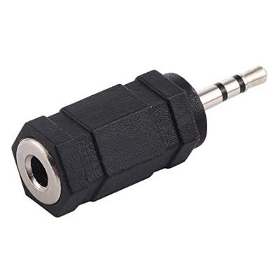 2.5mm mannetje naar 3.5mm vrouwtje Adapter(zwart)