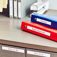 Brother Labelling Tape - 12mm, Red/White, Blister - thumbnail