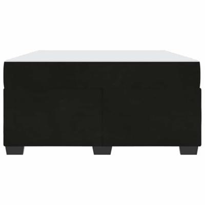 Bedframe met matras met matras Zwart 140 x 200 cm Fluweel