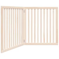 Hondenhek inklapbaar 2 panelen 160 cm populierenhout - thumbnail