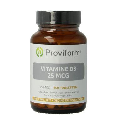 Proviform Vitamine D3 25mcg Tabletten Proviform Vitamine D3 25mcg Tabletten