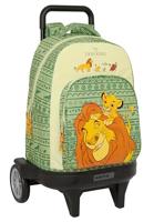 Schoolrugzak met Wielen Mufasa Groen Beige 33 x 45 x 22 cm - thumbnail