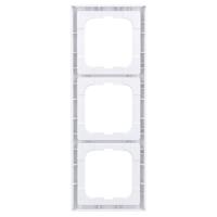 Busch-Jaeger 3-voudig afdekraam 1723-884K studiowit mat - thumbnail