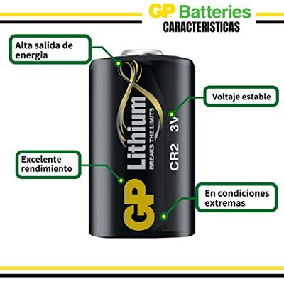 GP Batteries digi1 Photo Lithium CR2 cR17355 (foto) lithium-ion (Li-ION) 850 mAh 3 V oplaadbare batterij - oplaadbare batterijen (lithium-ion), 850 mAh, 3 V, 12 g, 15,6 x 15,6 x 27 mm)
