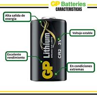 GP Batteries digi1 Photo Lithium CR2 cR17355 (foto) lithium-ion (Li-ION) 850 mAh 3 V oplaadbare batterij - oplaadbare batterijen (lithium-ion), 850 mAh, 3 V, 12 g, 15,6 x 15,6 x 27 mm) - thumbnail