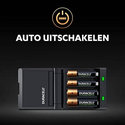 Oplader + Oplaadbare Batterijen DURACELL CEF27 2 x AA + 2 x AAA 1700 mAh 750 mAh (1 Stuks) - thumbnail