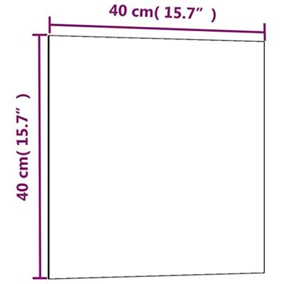 VidaXL Magneetbord wandgemonteerd 40x40 cm gehard glas zwart VidaXL Magneetbord wandgemonteerd 40x40 cm gehard glas zwart