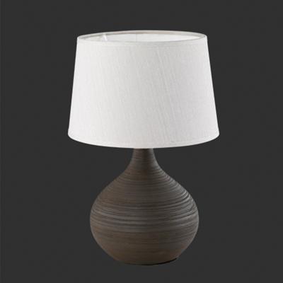 Trio TafellampMartin 29cm aarde bruin met wit - R50371026