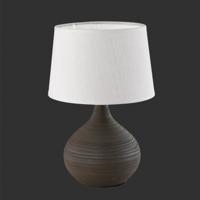 Trio Tafellamp Martin 29cm aarde bruin met wit R50371026 - thumbnail