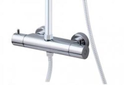 Wiesbaden Caral losse therm.kraan tbv douche-opbouwset chroom Wiesbaden Caral losse therm.kraan tbv douche-opbouwset chroom