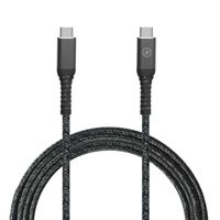 Kabel USB-C naar USB-C Muvit for Change Zwart 1,2 m - thumbnail