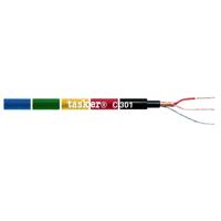 Tasker C301 microfoonkabel 2x0,22mm zwart 100m - thumbnail