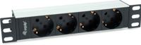 Equip 333311 energiedistributie 1U Zwart, Zilver 4 AC-uitgang(en) - thumbnail