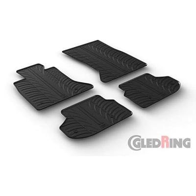Rubbermatten passend voor BMW 5 serie F10/F11 2010- (T-Design 4-delig + montageclips) GL0351