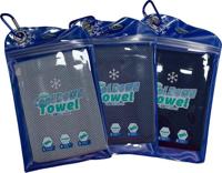3-pack Cool Down Towel - Verkoelende handdoek - Blauw - thumbnail