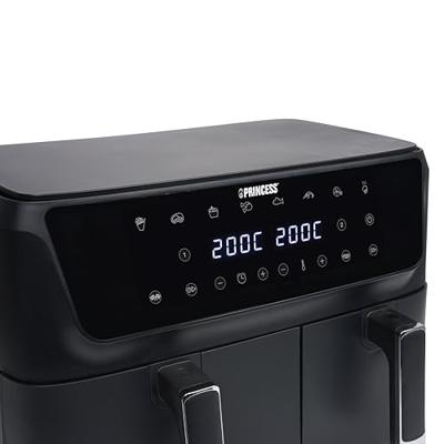 Princess 01.182470.01.001 Airfryer 11 l 2700 W LC-display, Anti-aanbaklaag, BPA-vrij Zwart