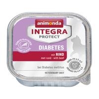 Animonda Integra Protect Diabetes, Dieet, Kattenvoer, Natte Voeding Bij Diabetes Mellitus, Met Rund, 16 X 100 G - thumbnail