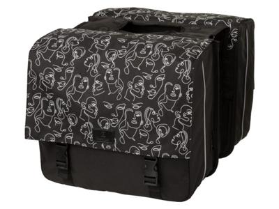 Fastrider Livia Dubbele Fietstas zwart